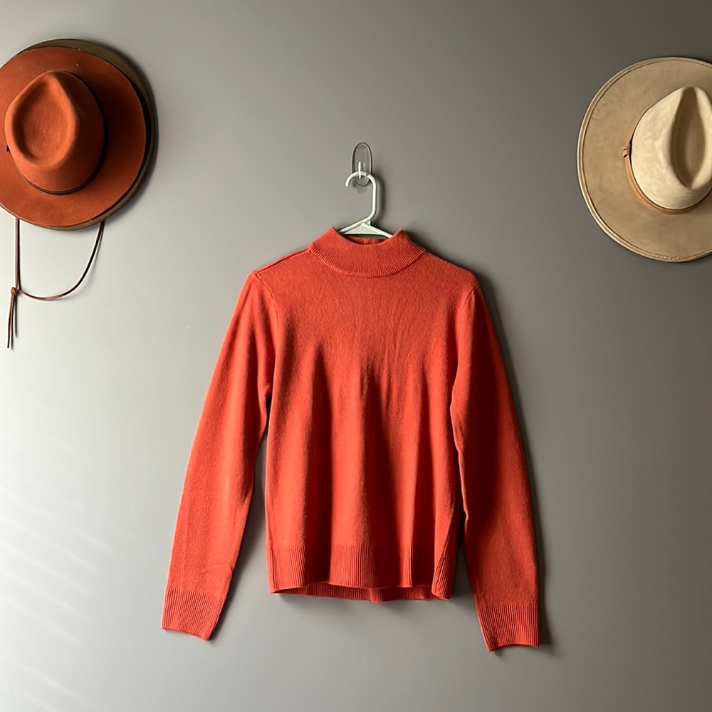 Terracotta Turtleneck Sweater